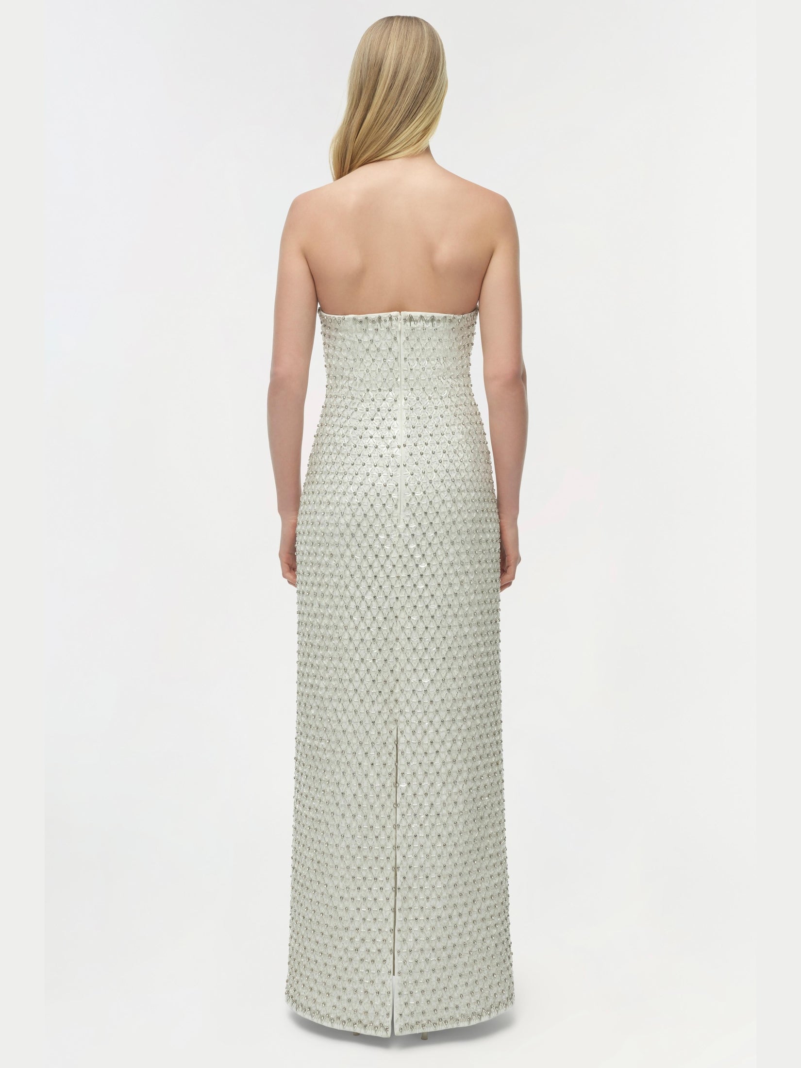 Vanessa embellished bustier midi dress