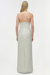 Vanessa embellished bustier midi dress