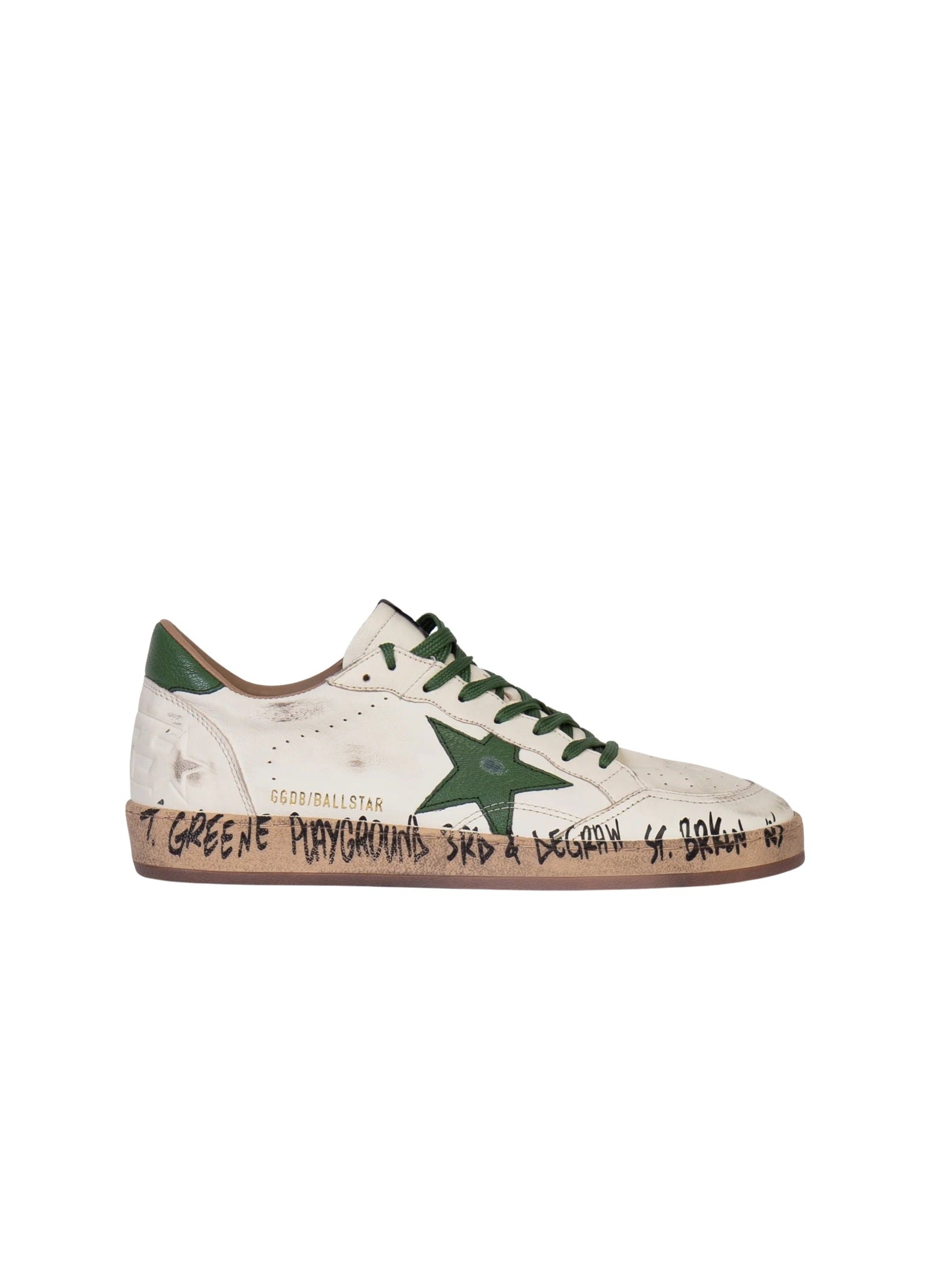 Ballstar nappa upper toe and spur leather star and heel
