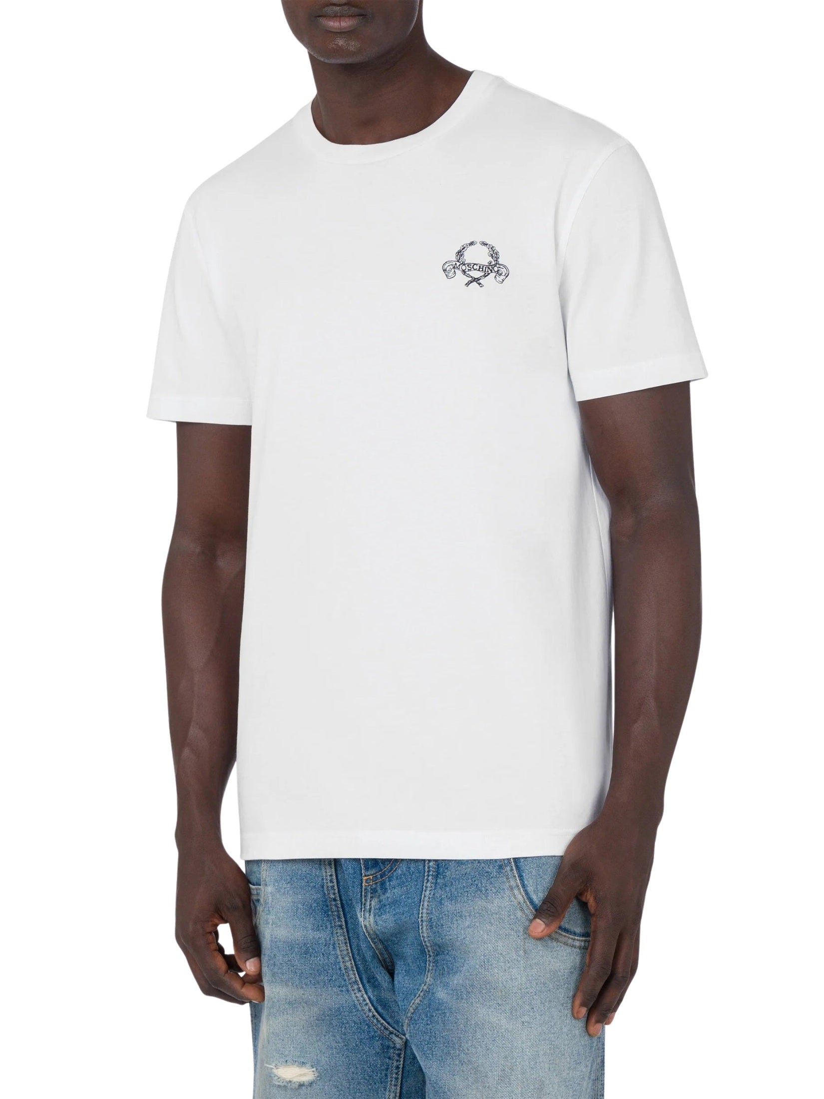 Logo-embroidered T-shirt