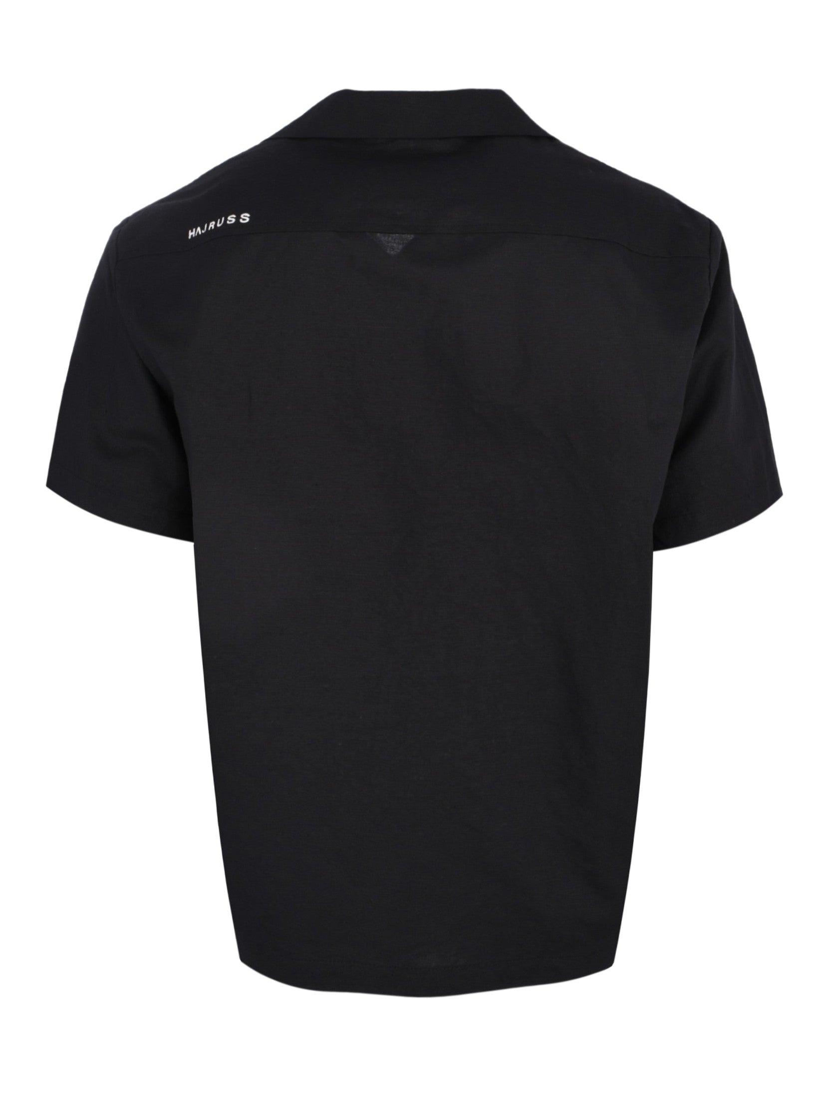 Linen black short sleeve shirt