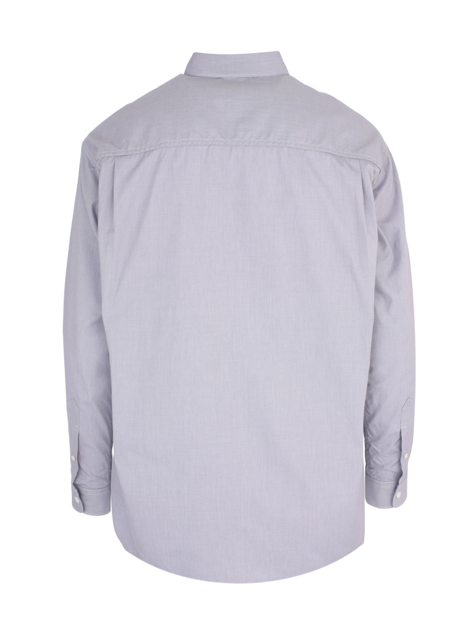 Men's patchwork shirt blue stripe