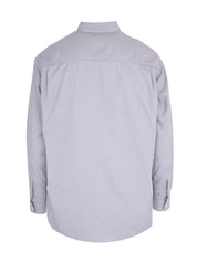 Men's patchwork shirt blue stripe