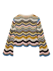 Chevron crop sweater