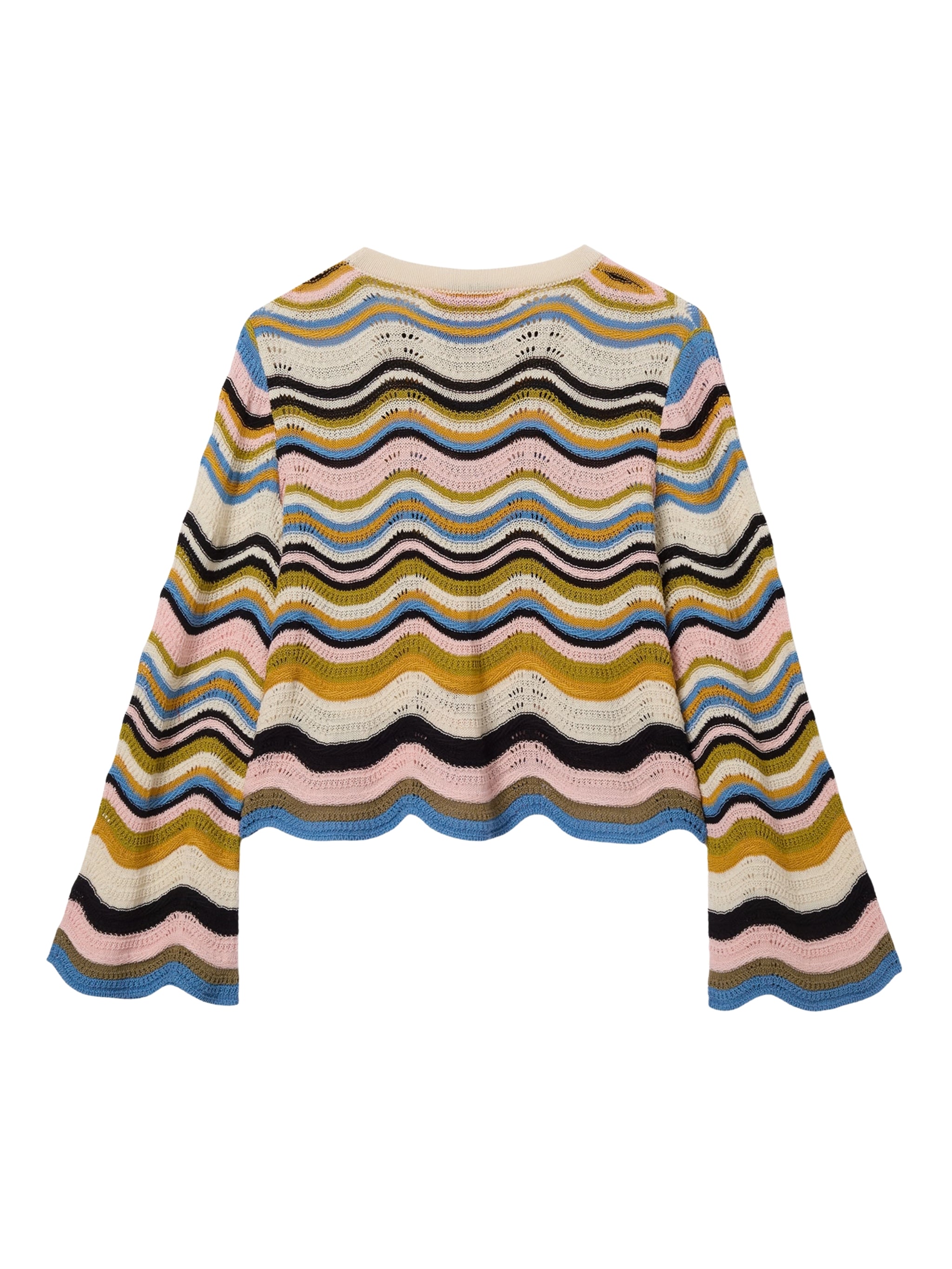 Chevron crop sweater