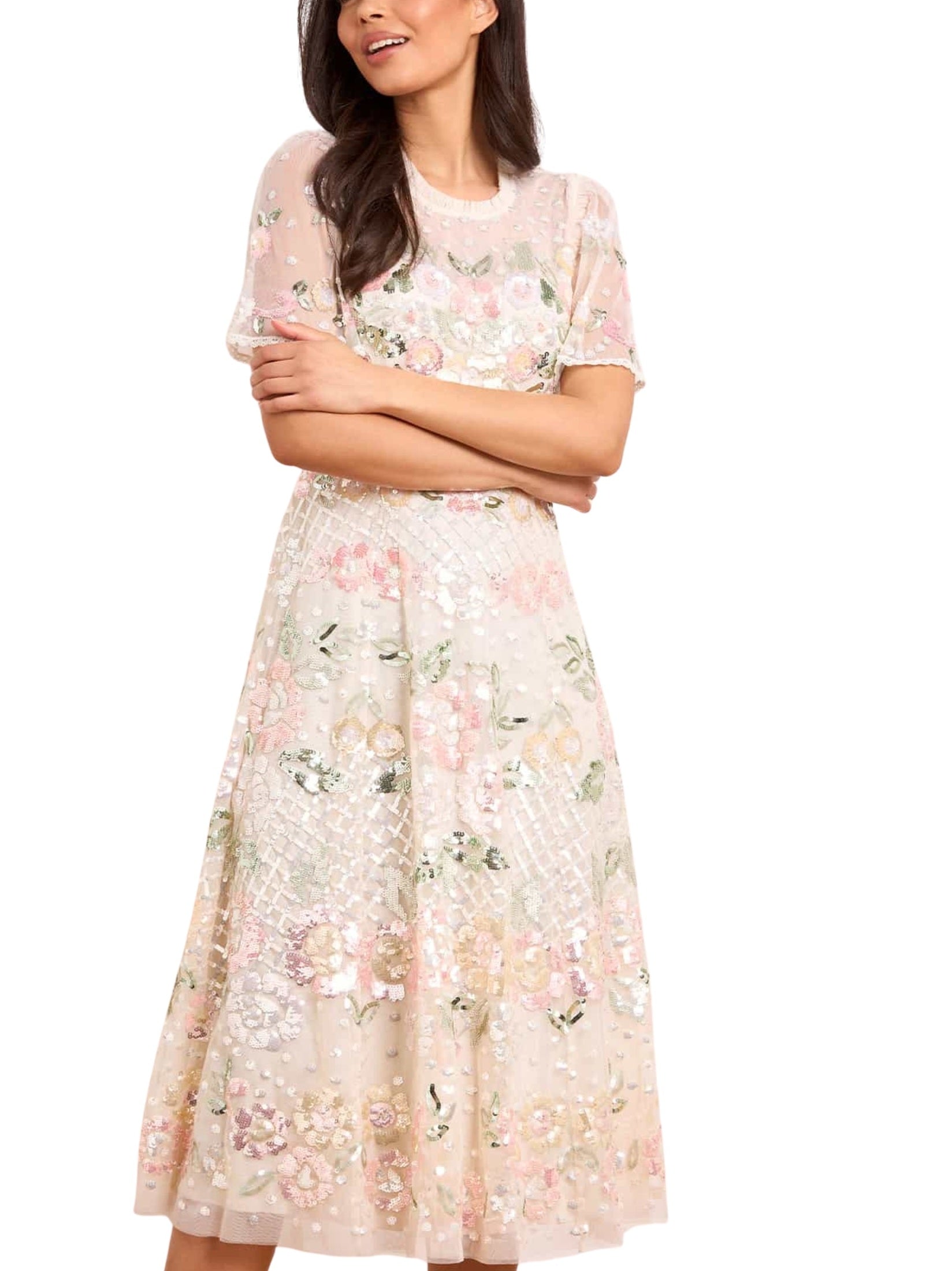 Rosalie short sleeve ballerina dress