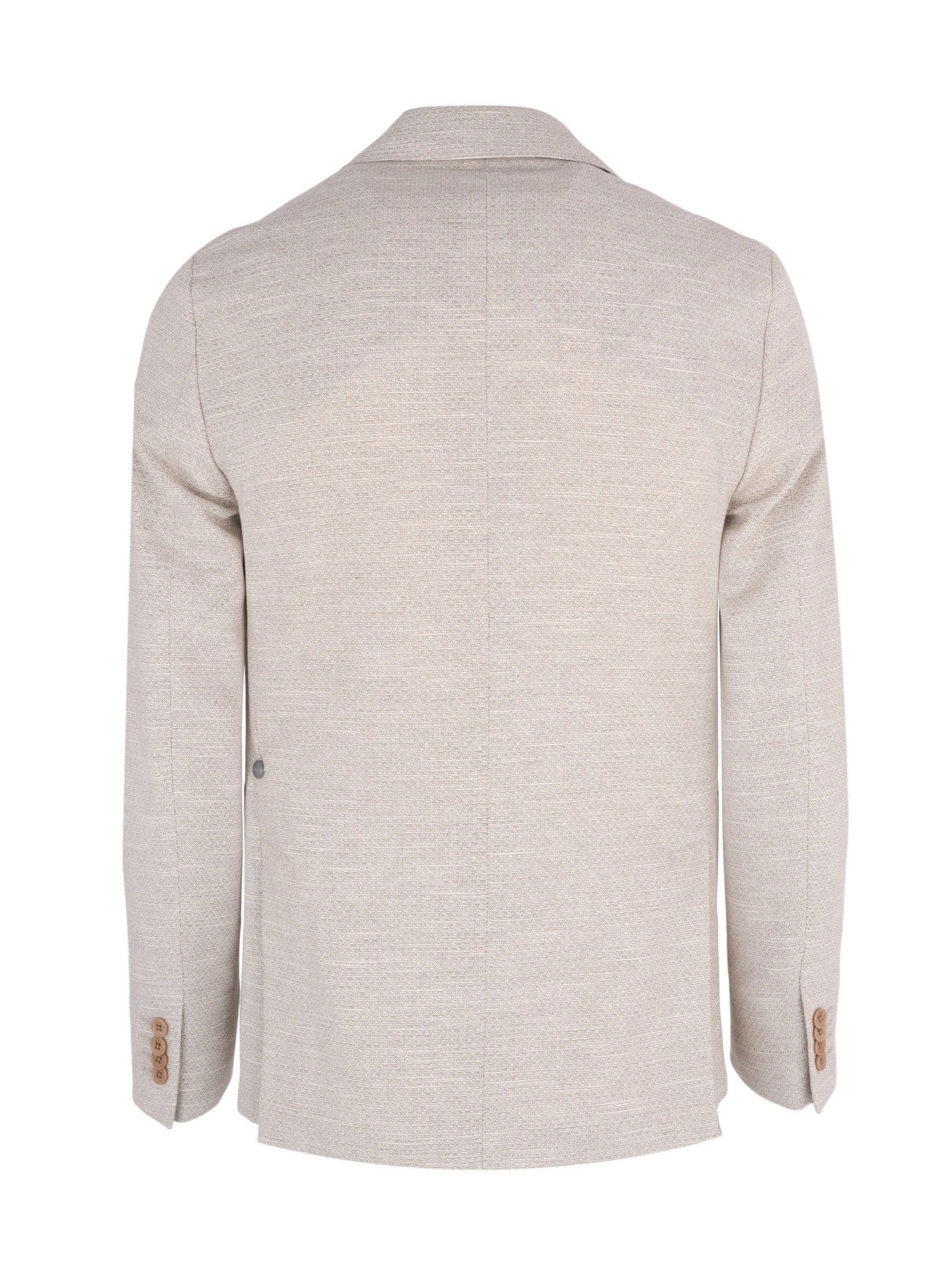 Natural colour classic jacket - 2 buttons notch lapel patch pockets