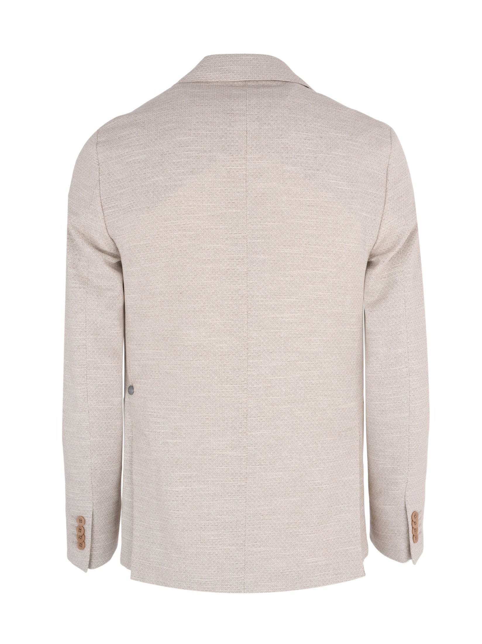Natural colour classic jacket - 2 buttons notch lapel patch pockets