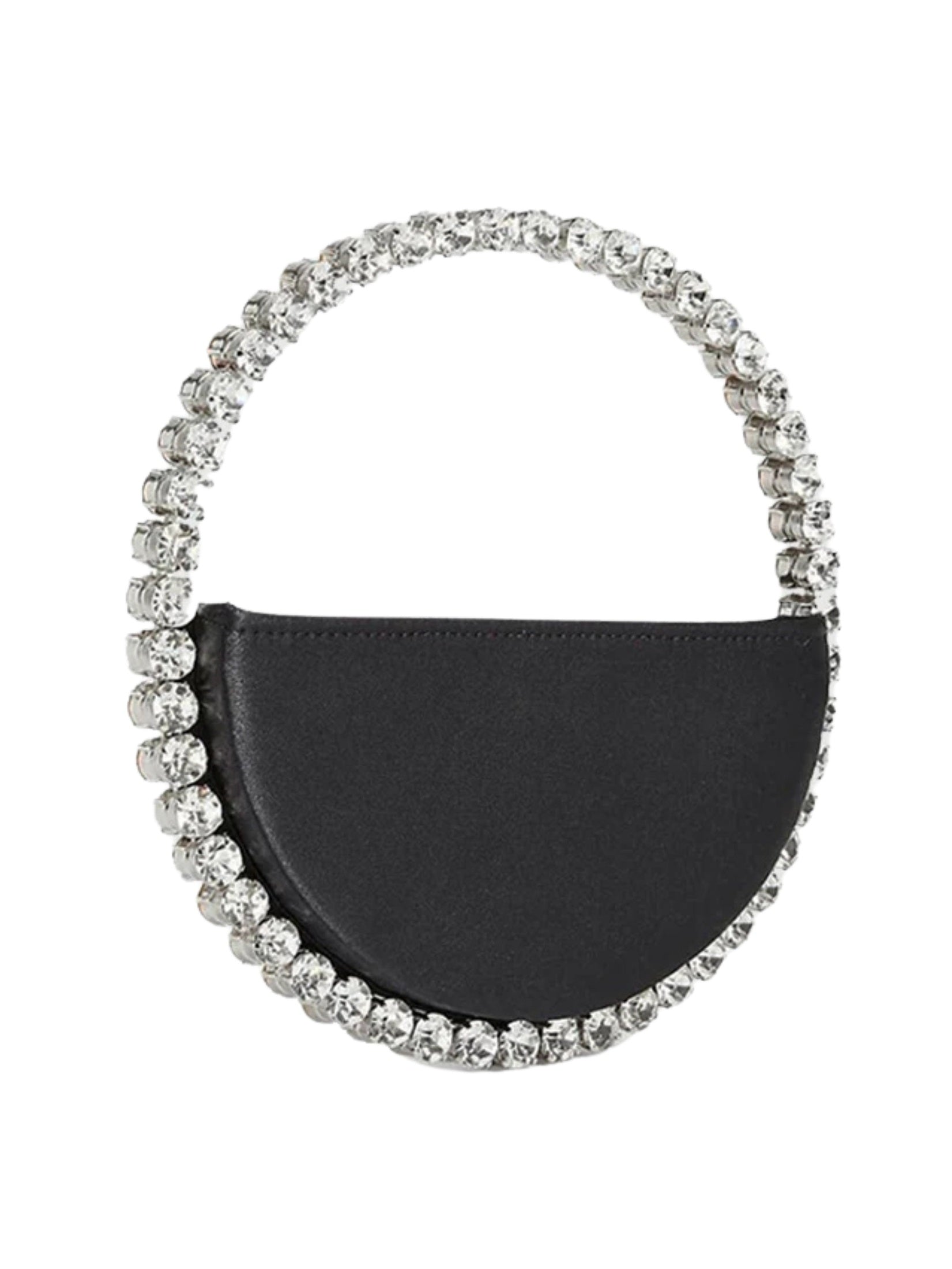 Eternity round stone-encrusted hotfix clutch