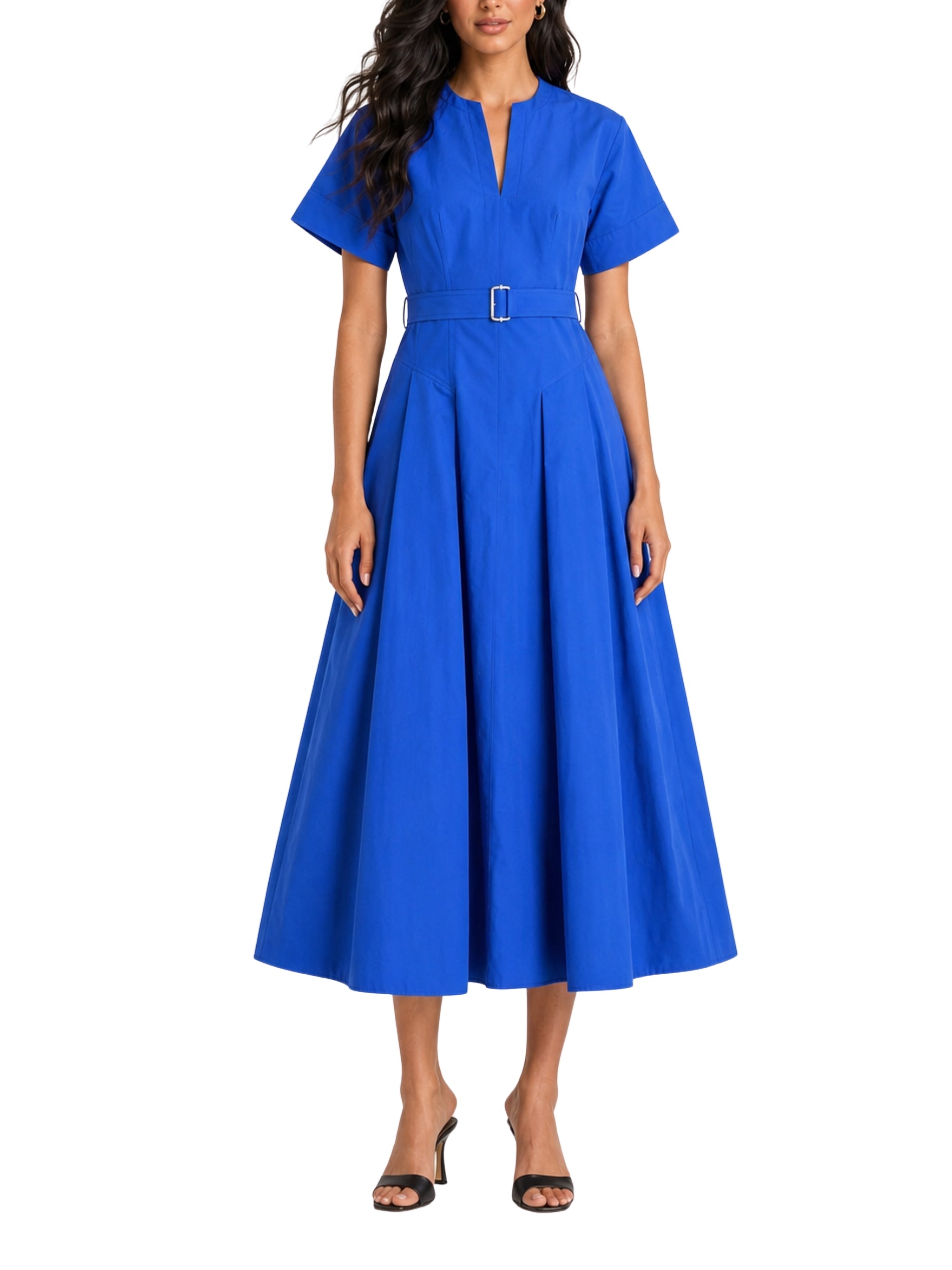 Corinne cotton midi dress