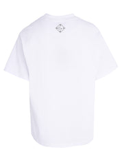CENMAR OFF WHITE T-SHIRT WITH A FRONT MOON PRINT
