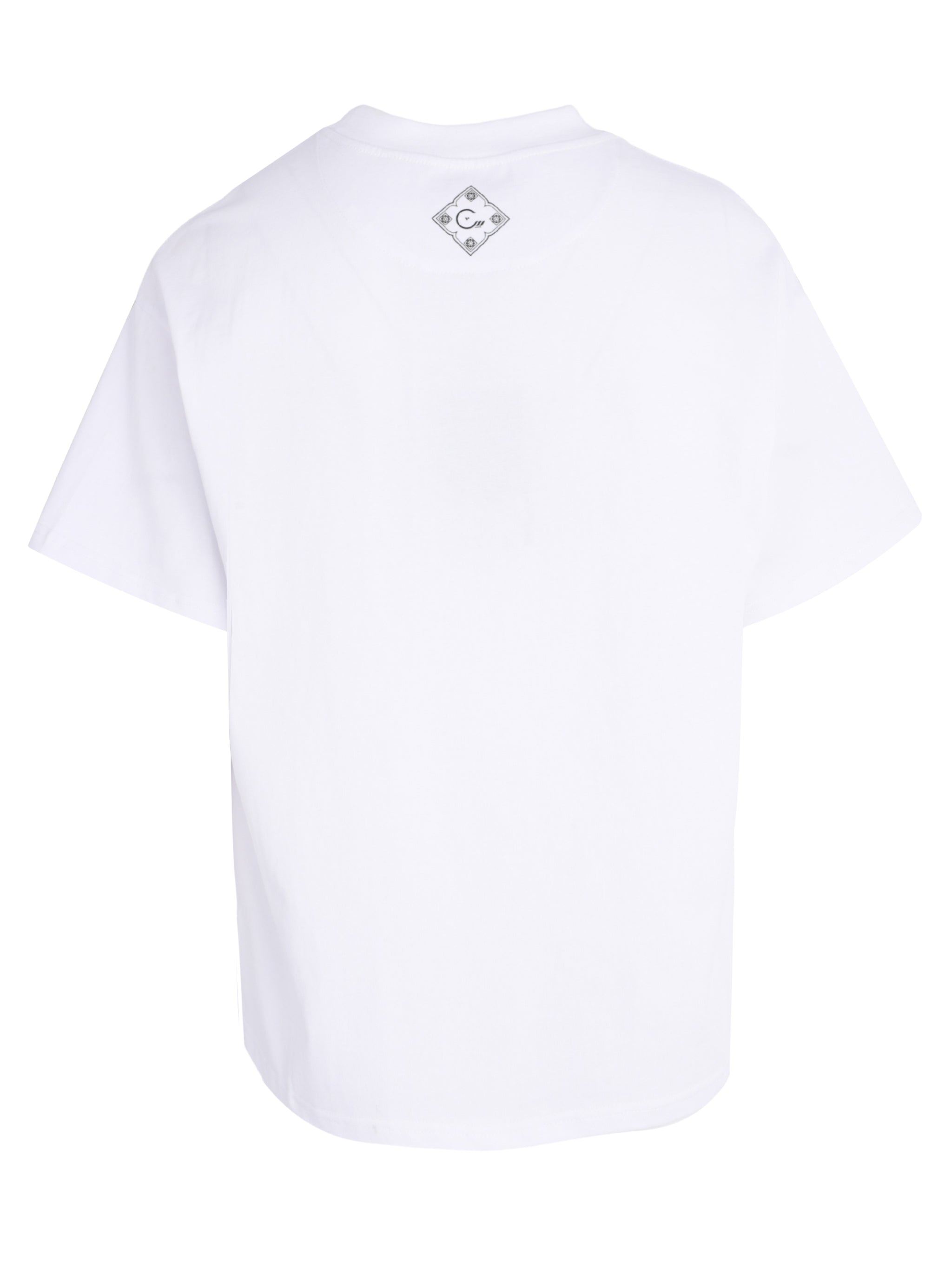 CENMAR OFF WHITE T-SHIRT WITH A FRONT MOON PRINT