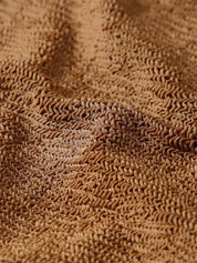 Sandy swim - a metallic crinkle metallic cocoa