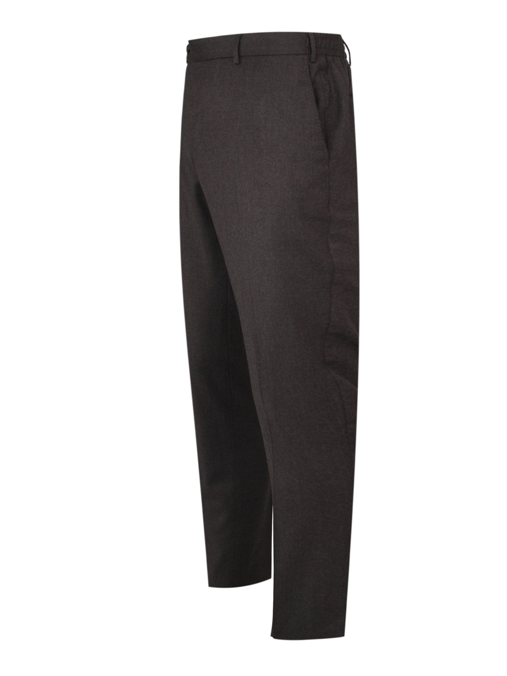 Pantalone slim flat front diagonal pockets elastic waistband with drawstring unfinished b.