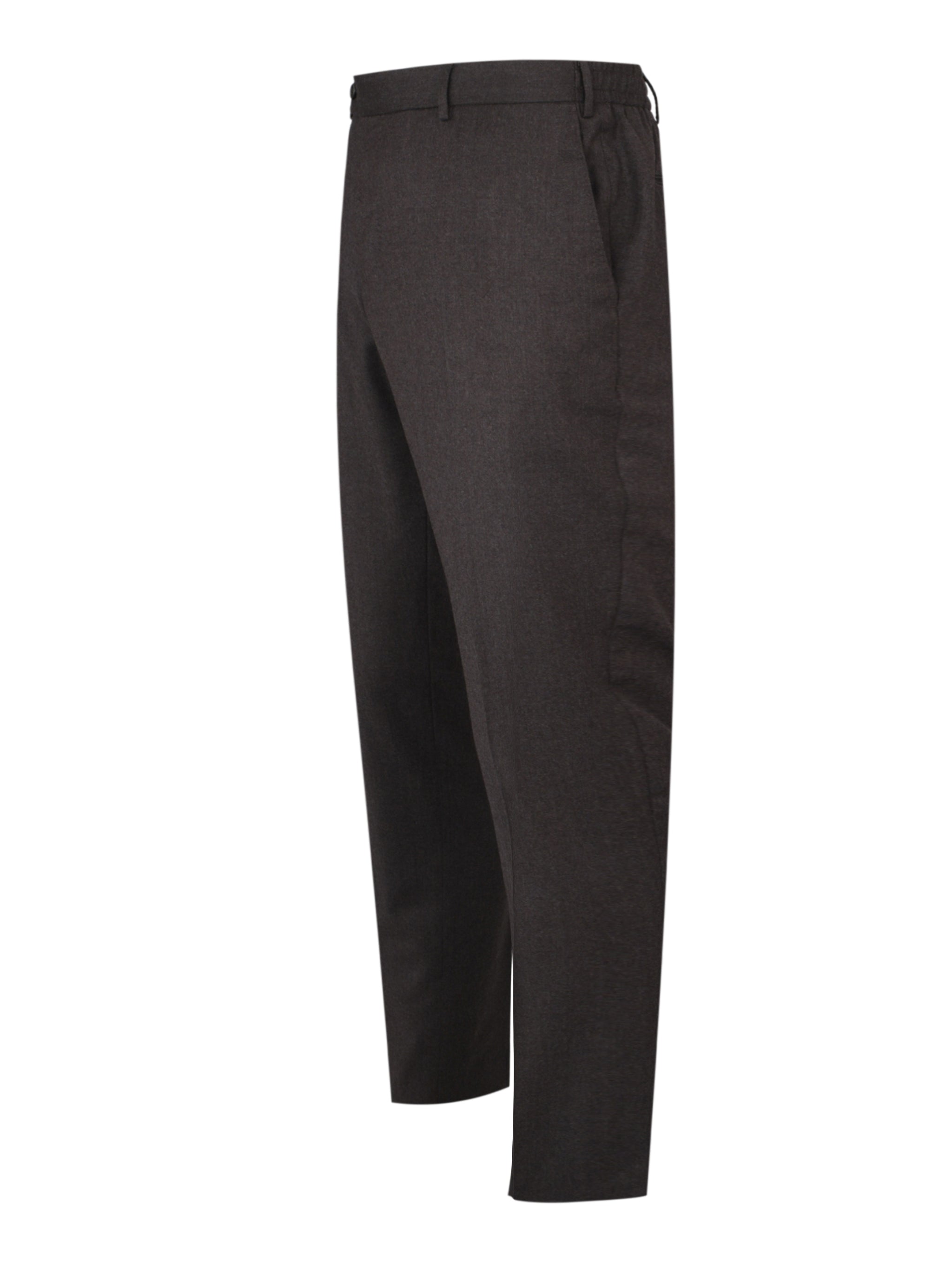 Pantalone slim flat front diagonal pockets elastic waistband with drawstring unfinished b.