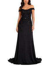 Embellished Off-Shoulder Dress