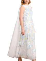 Wisteria sequin ankle gown