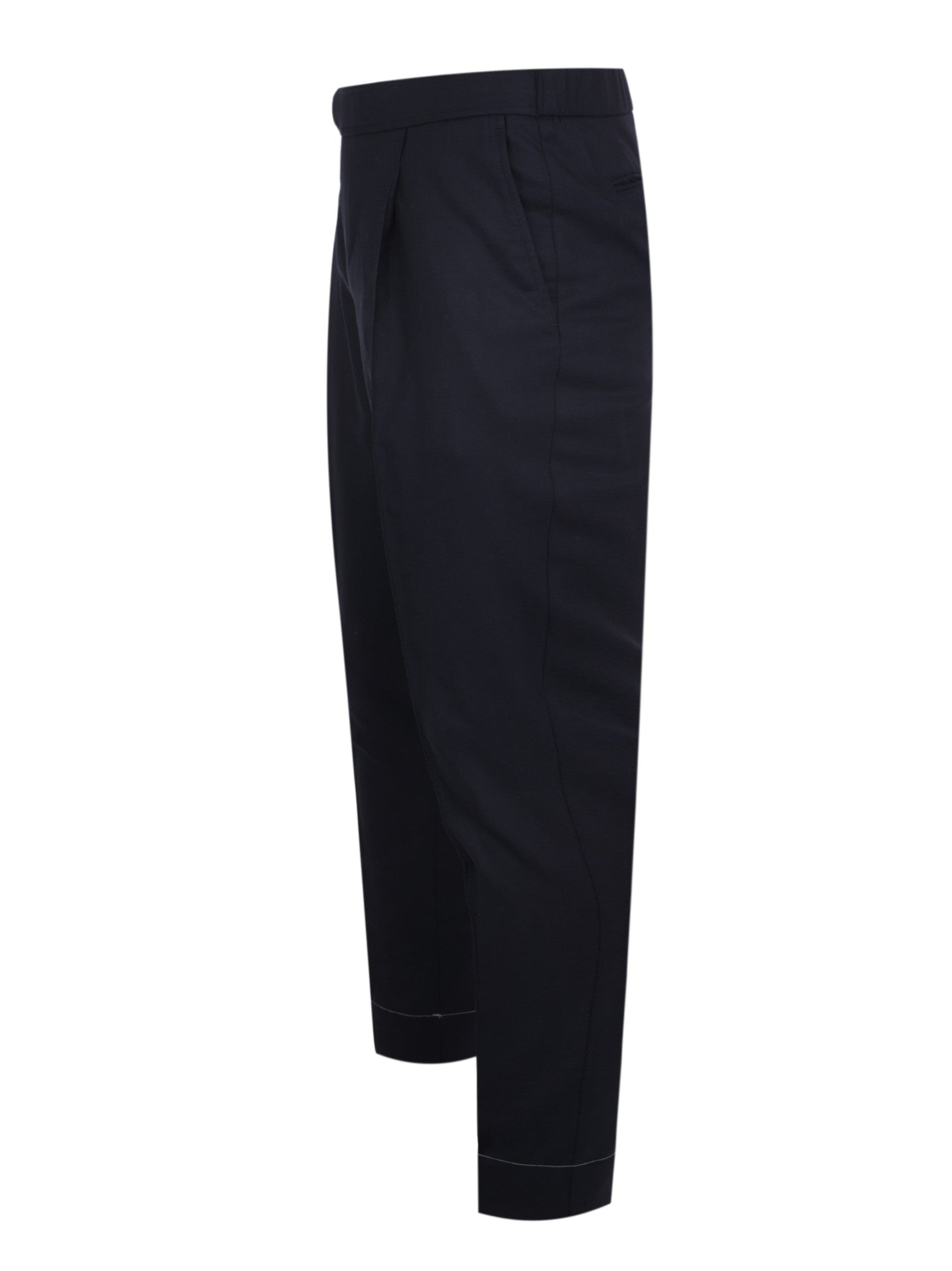 Melbourne Pleated Wool Trousers