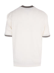 Linen silk short sleeves roundneck