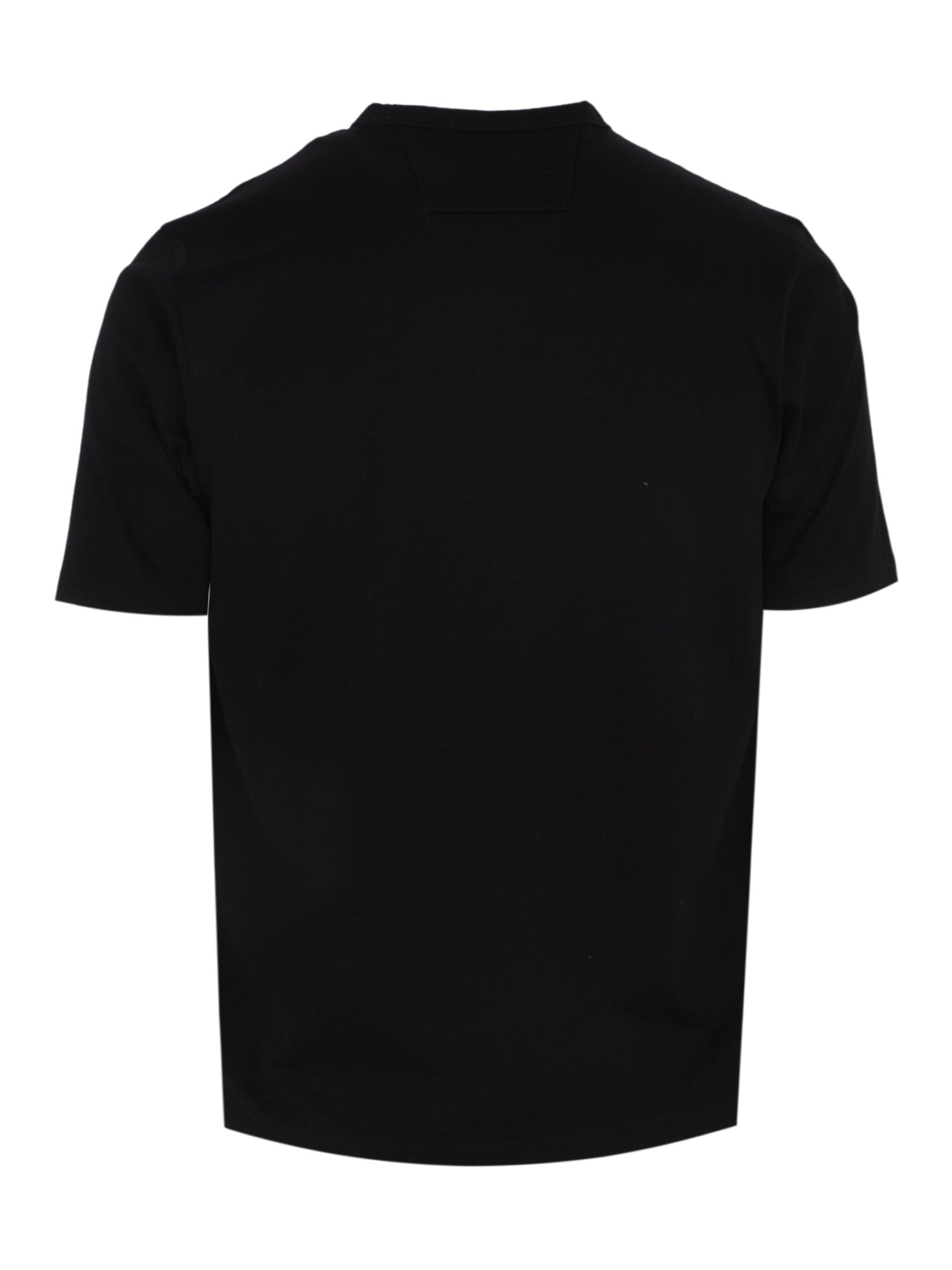 Metropolis series mercerized jersey short sleeve chest logo t-shirt