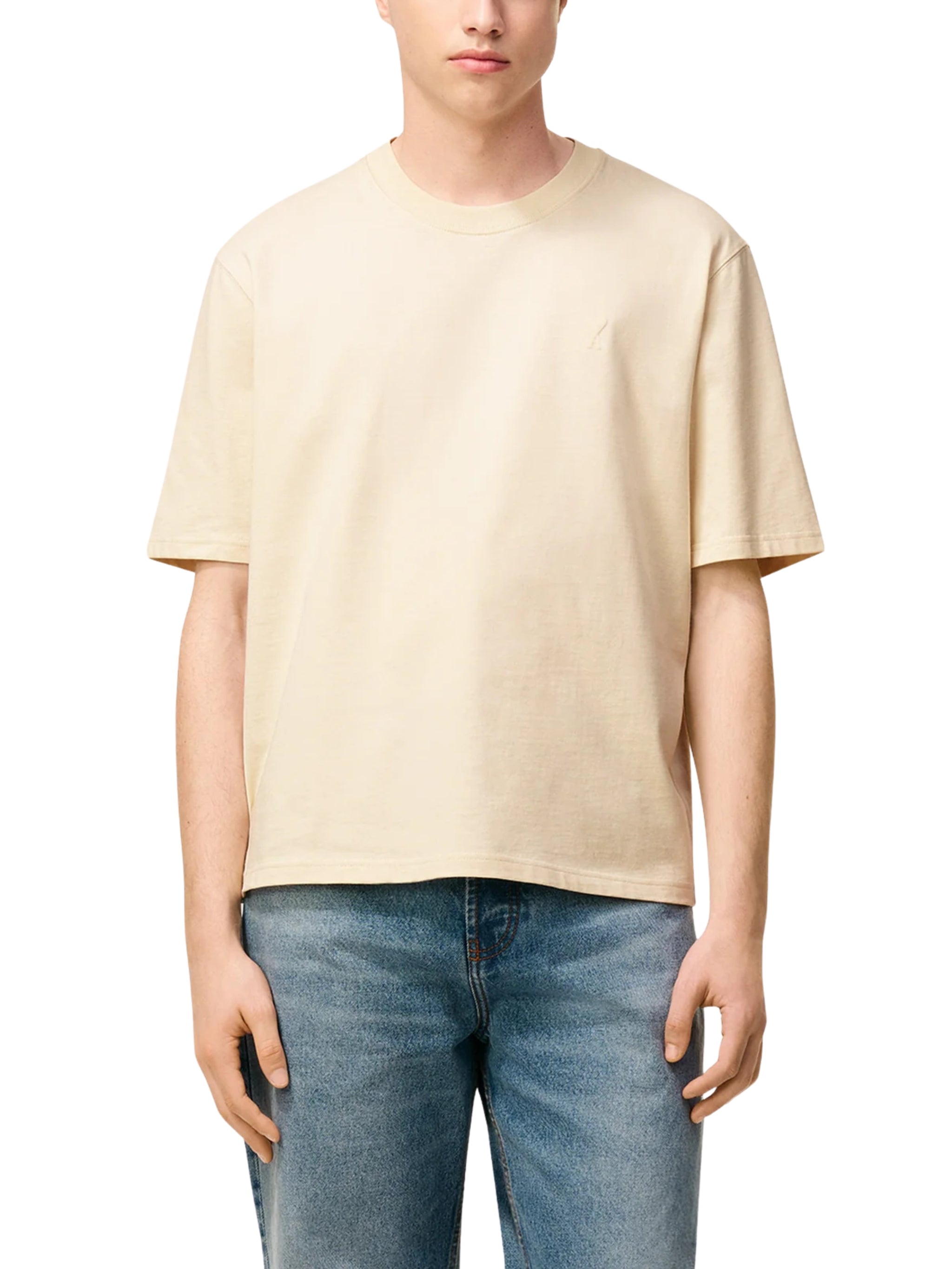 Off White Cotton Ami De Coeur T-shirt