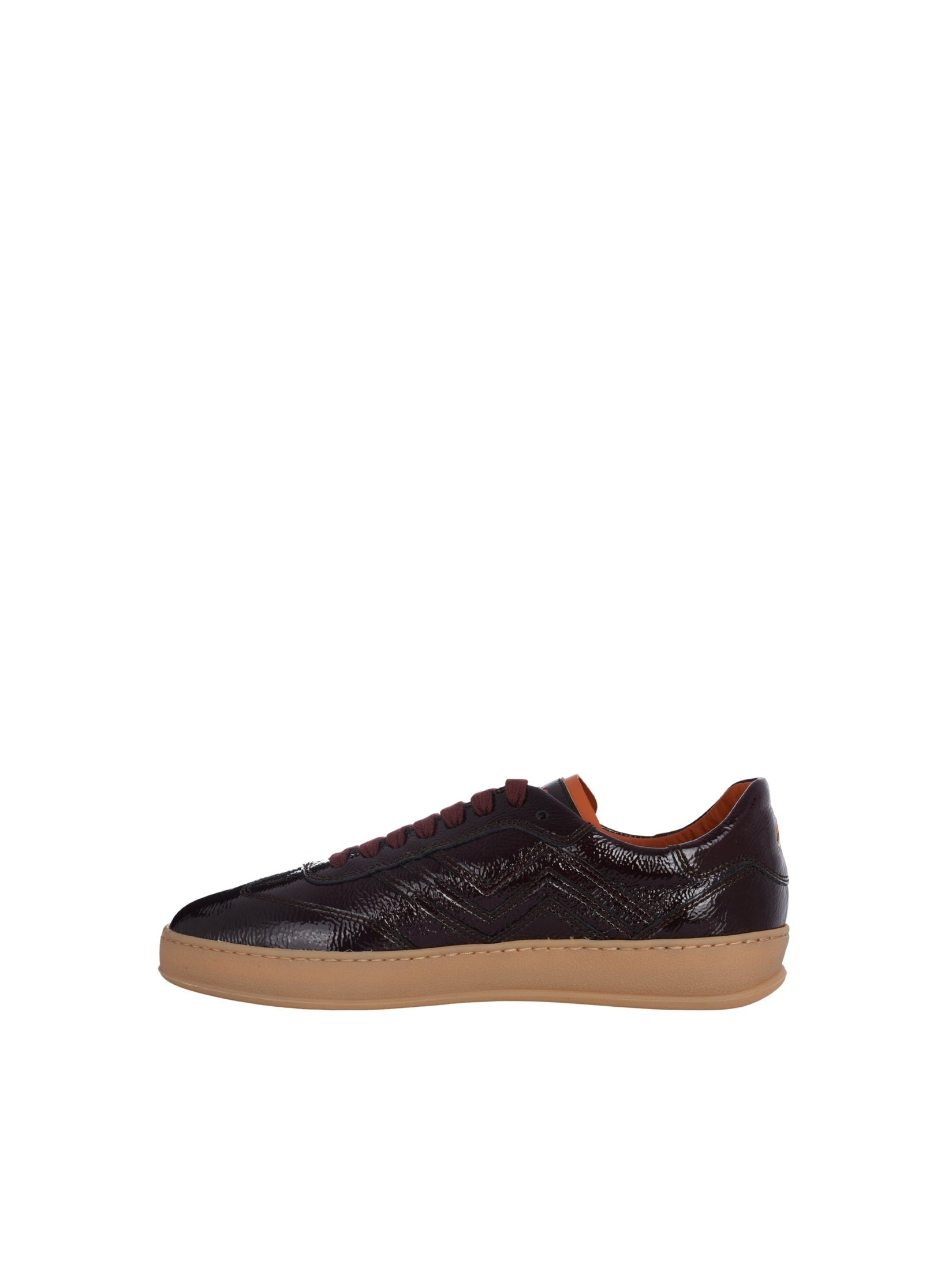 Anne sneaker naplak patent leather burgundy