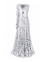 Silver sequenced skirt