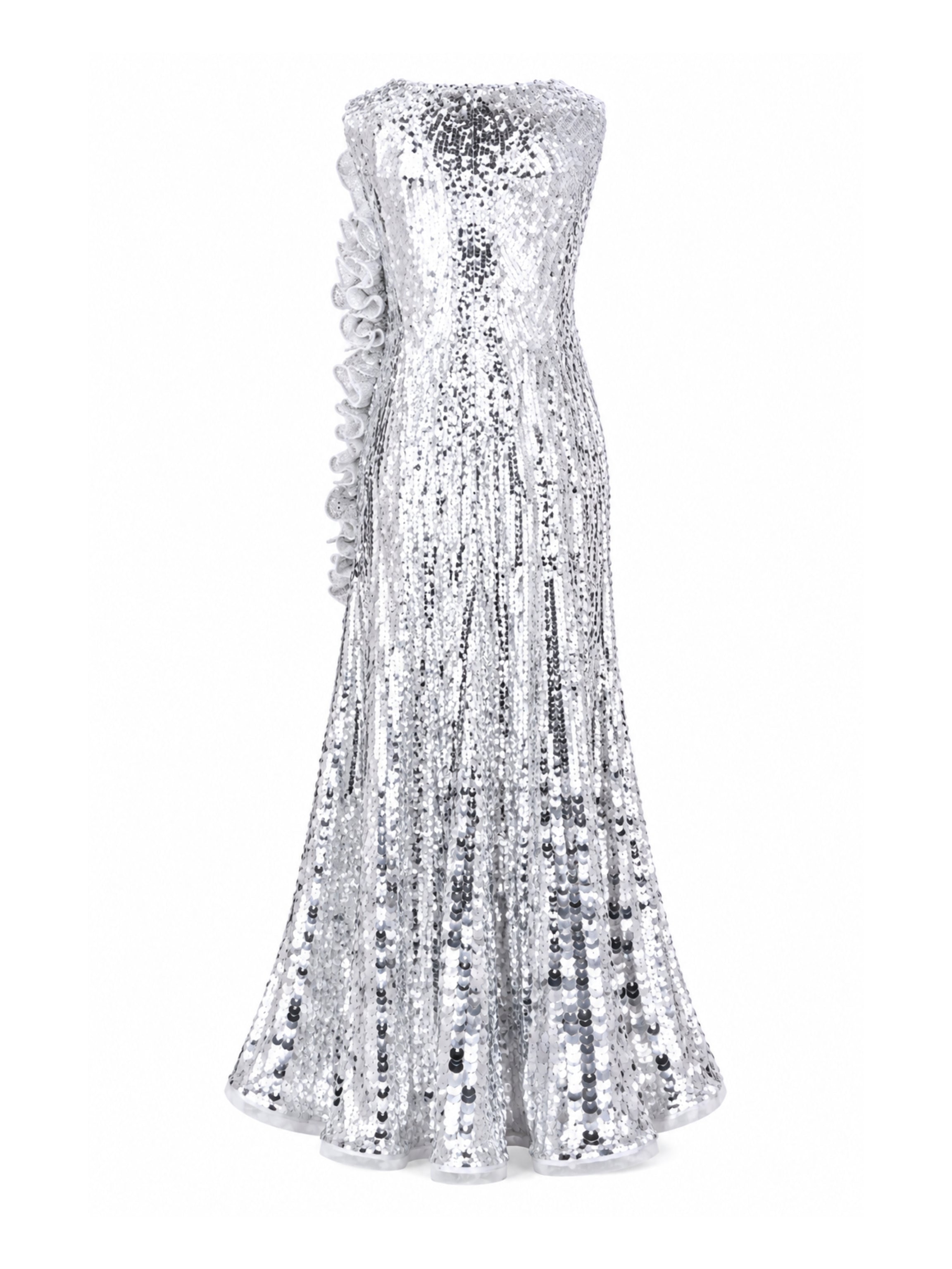 Silver sequenced skirt