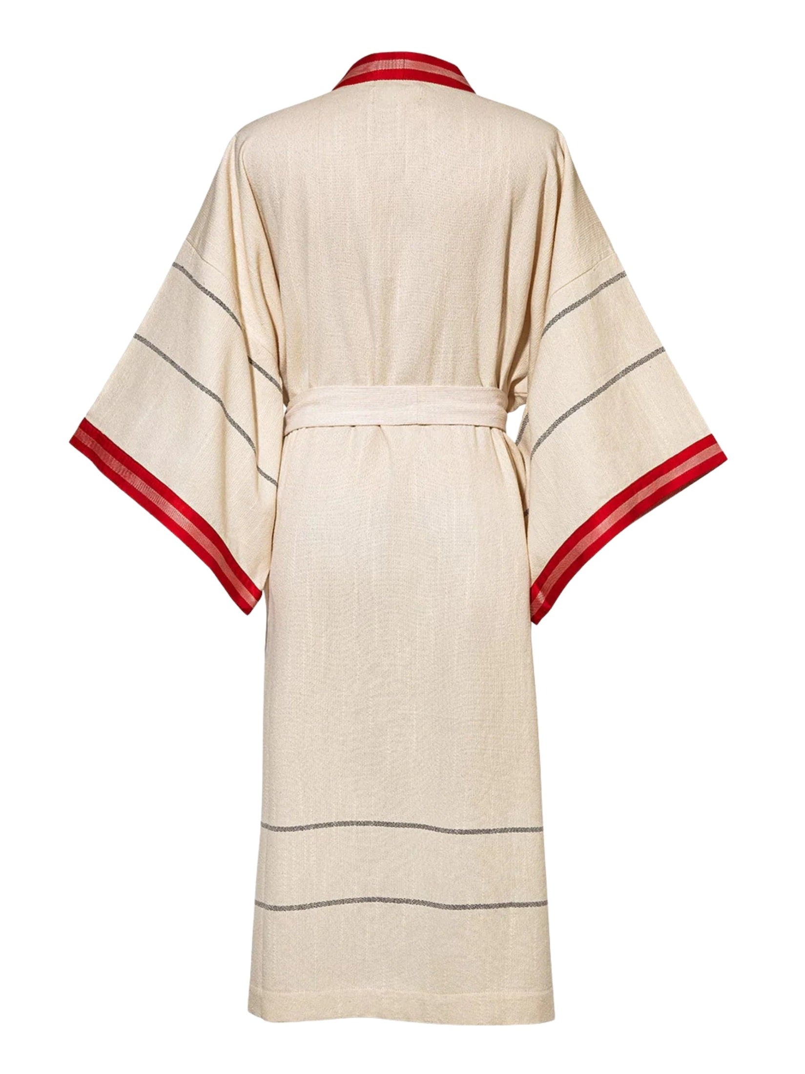 Pesthamal cotton kimono with kutnu trim