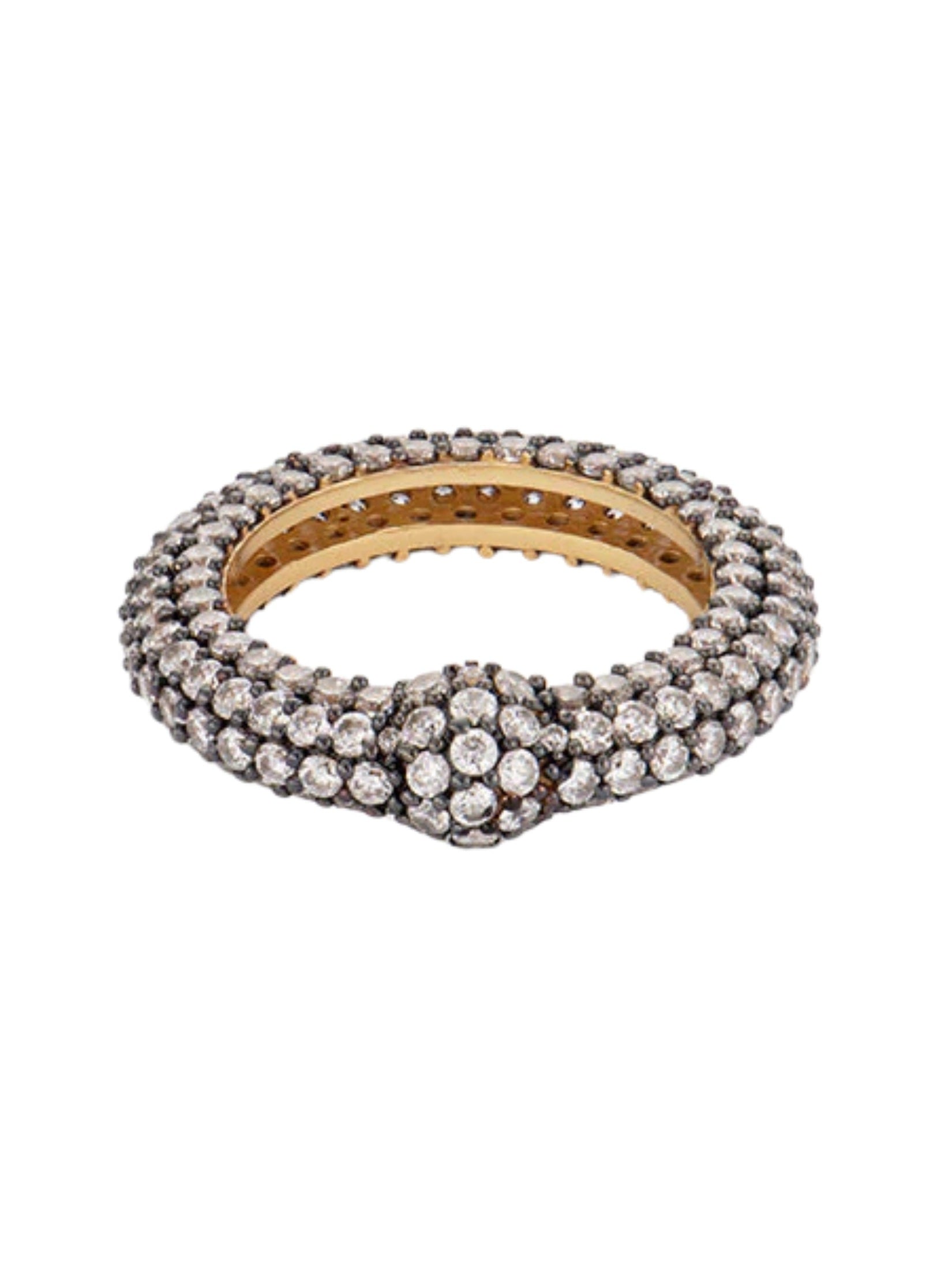 Crystal flow ring