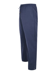 Blue sport trousers with drawstring