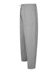 Wool silk linen drawcord pants