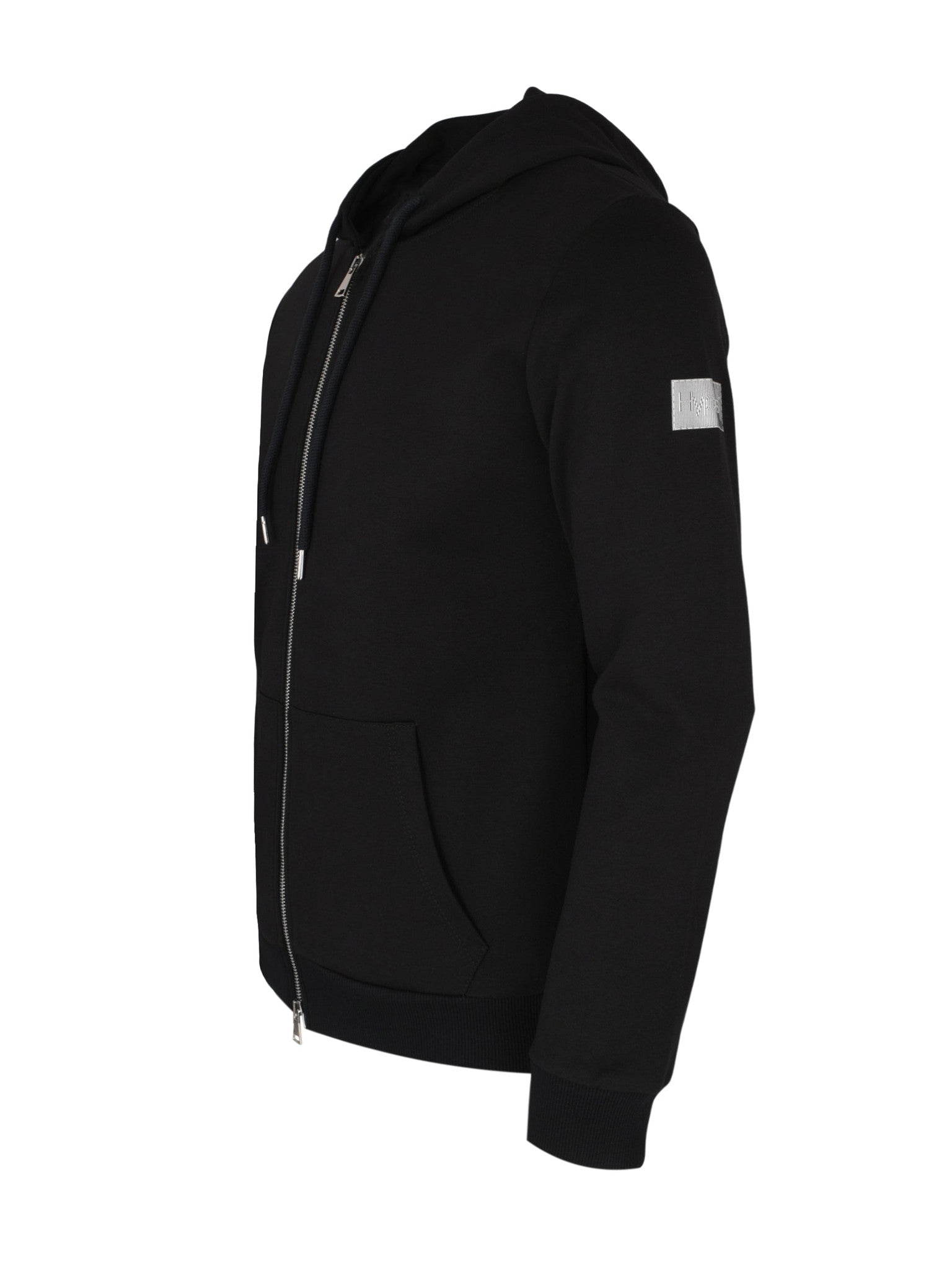 Hoodie zip signal black small 02