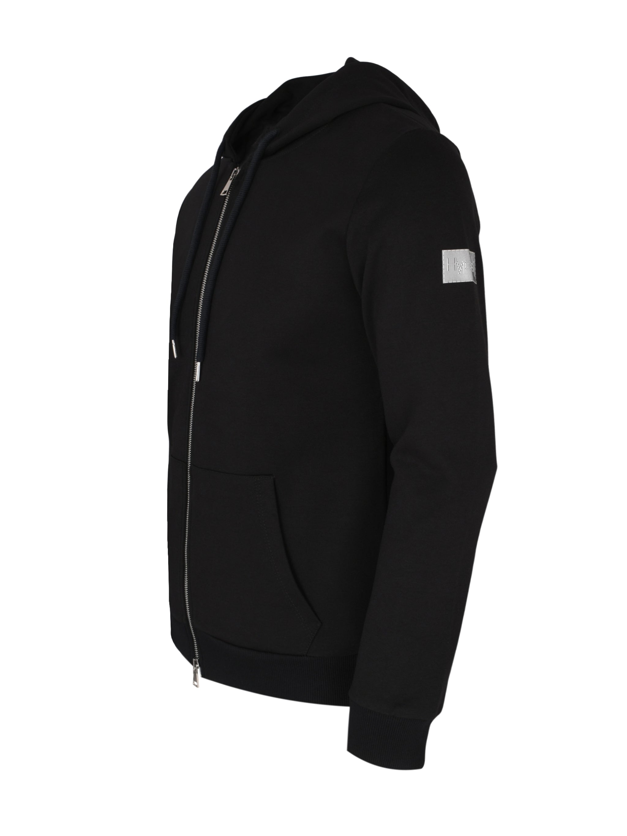 Hoodie zip signal black small 02