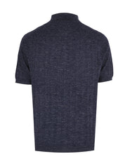 Cashemere silk hemp short sleeves polo