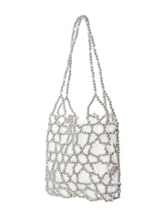 Silver jasmine shoulder bag