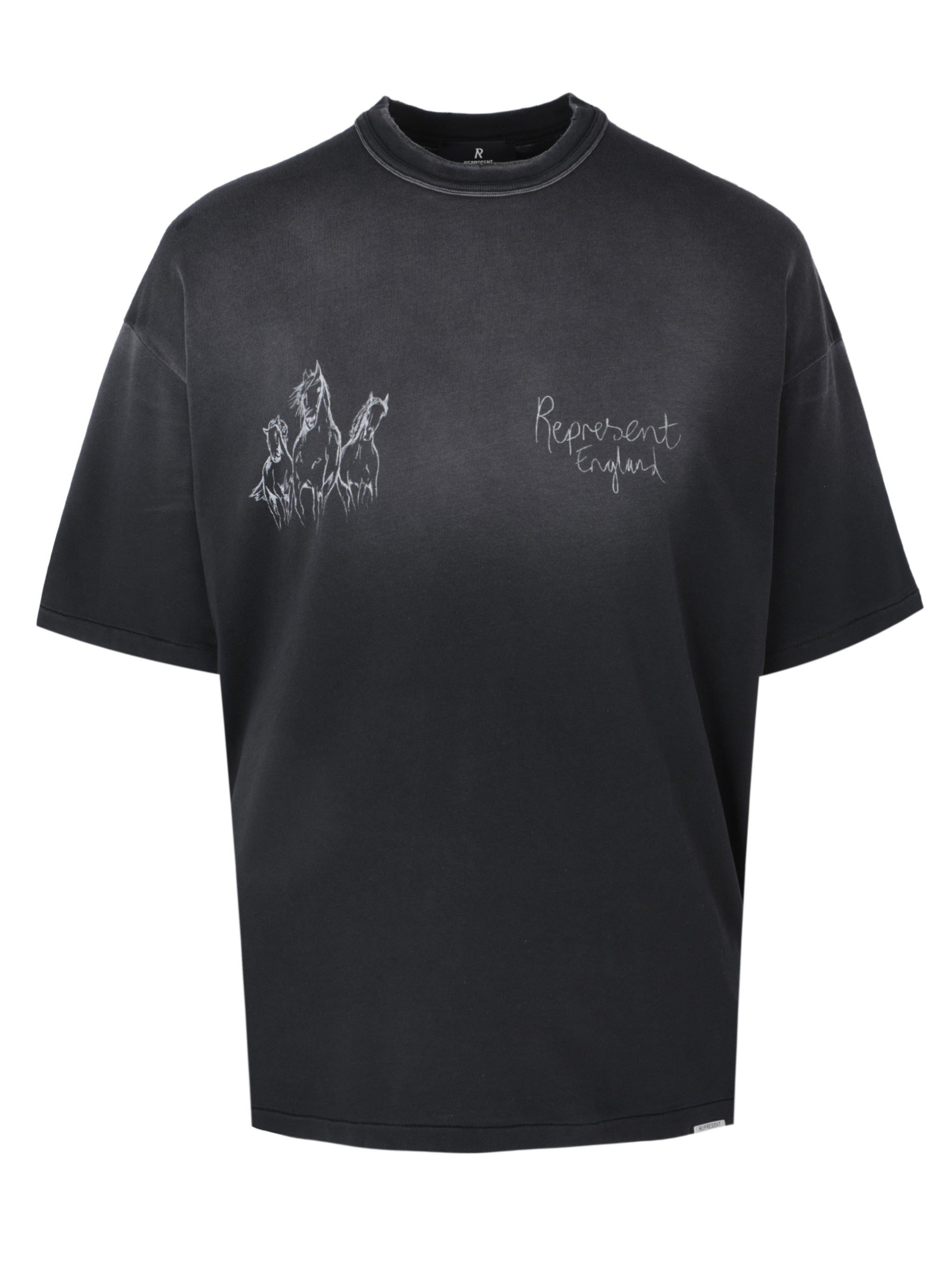 HAND DRAWN HORSES T-SHIRT