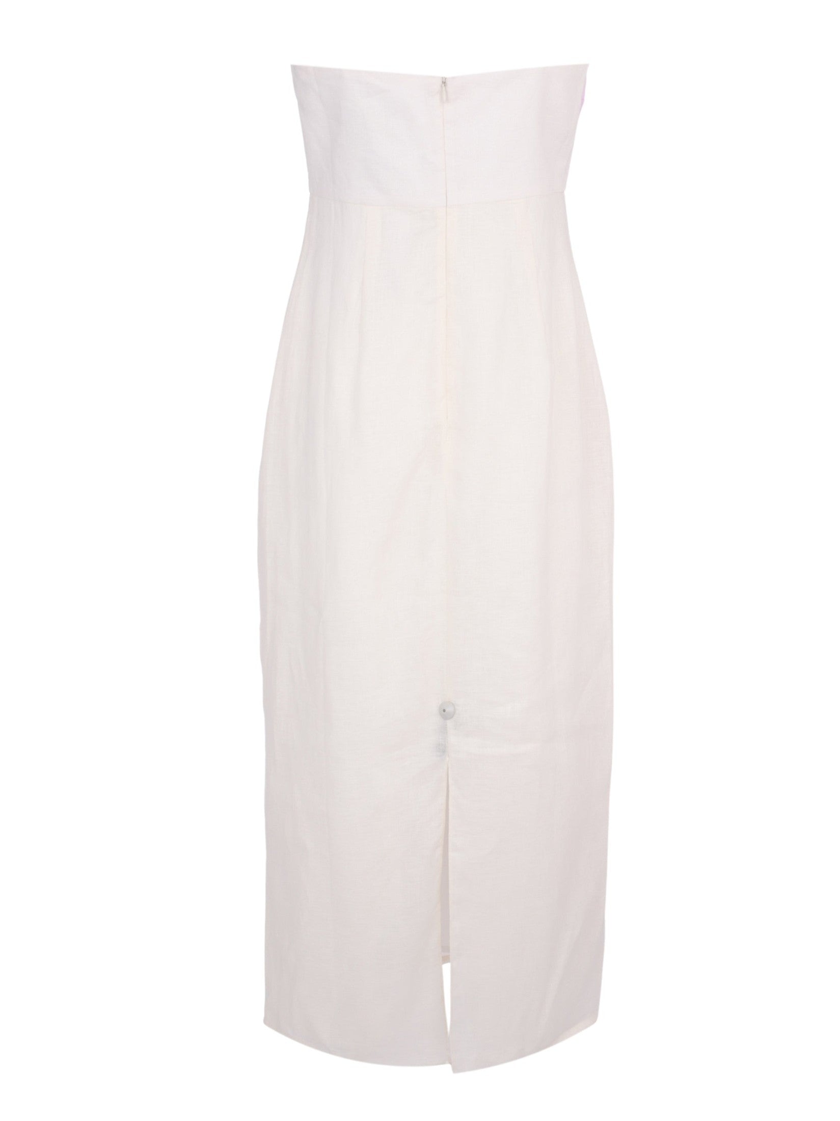 Fitted bodice long dress with relaxed skirt