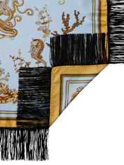 Reversible fringe foulard 90