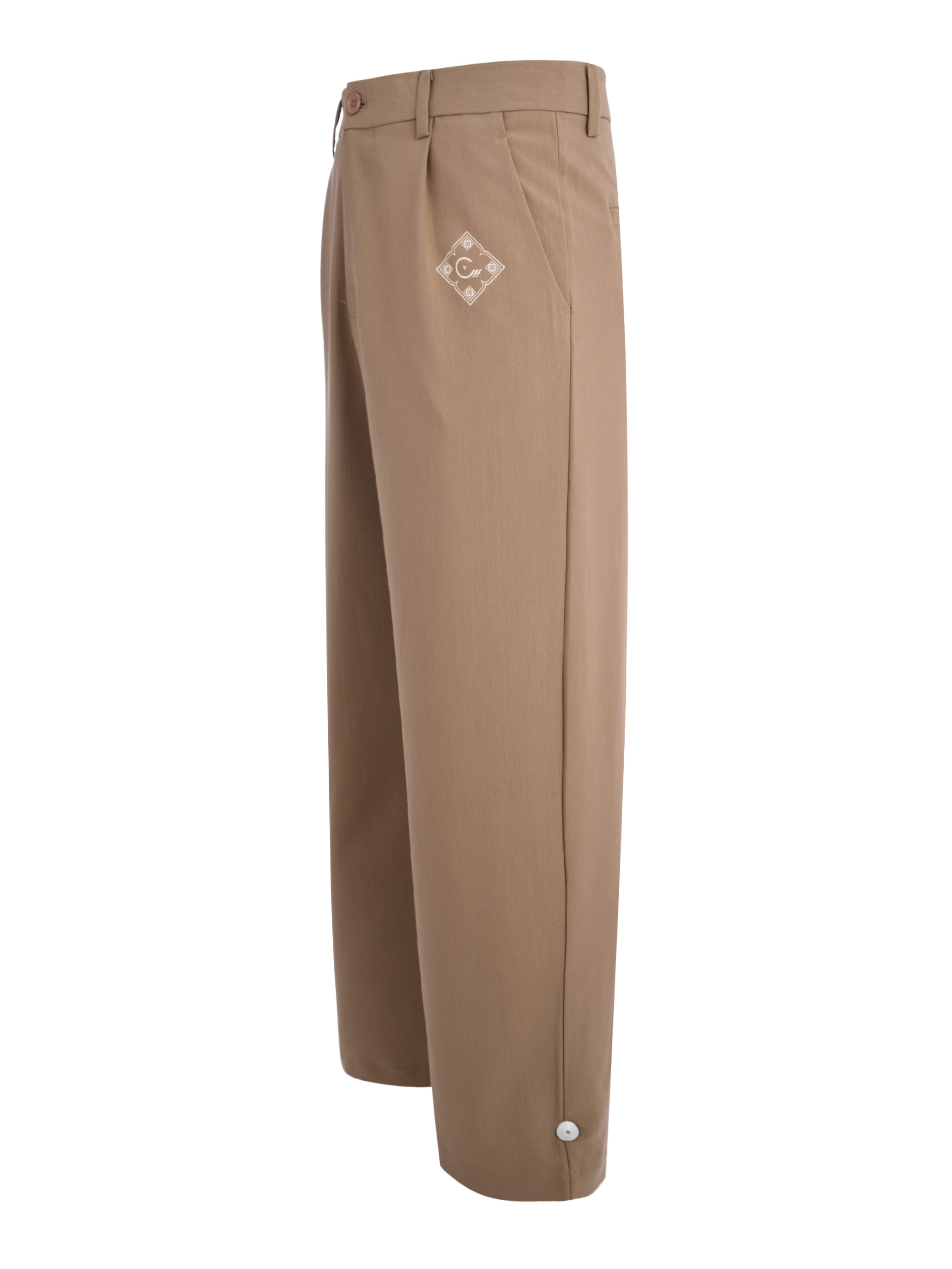 CENMAR OLIVE GREEN FORMAL STRAIGHT LEG PANTS