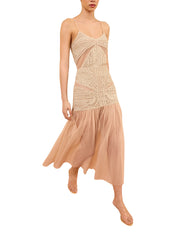 Araminta crochet & tulle skirt