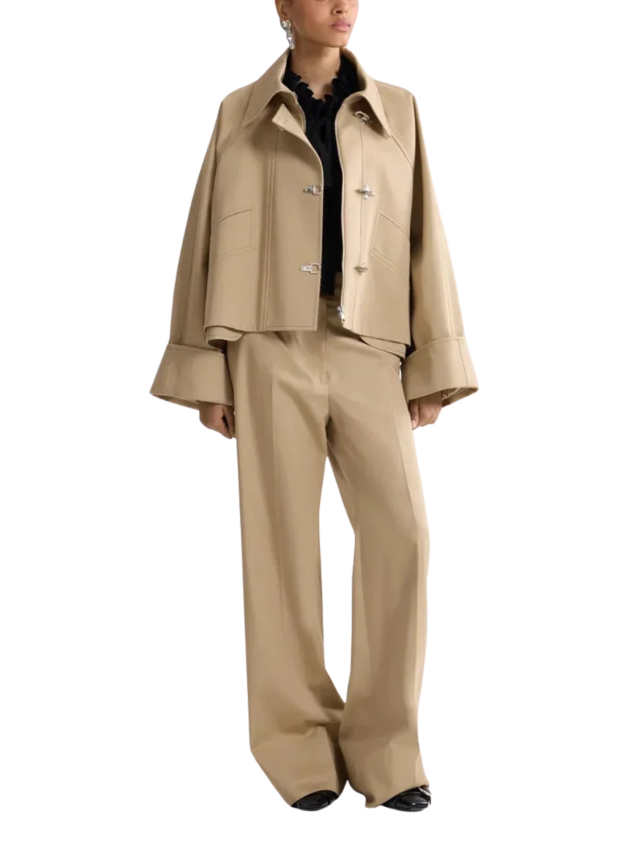 Organic Cotton Oversized Short Parka