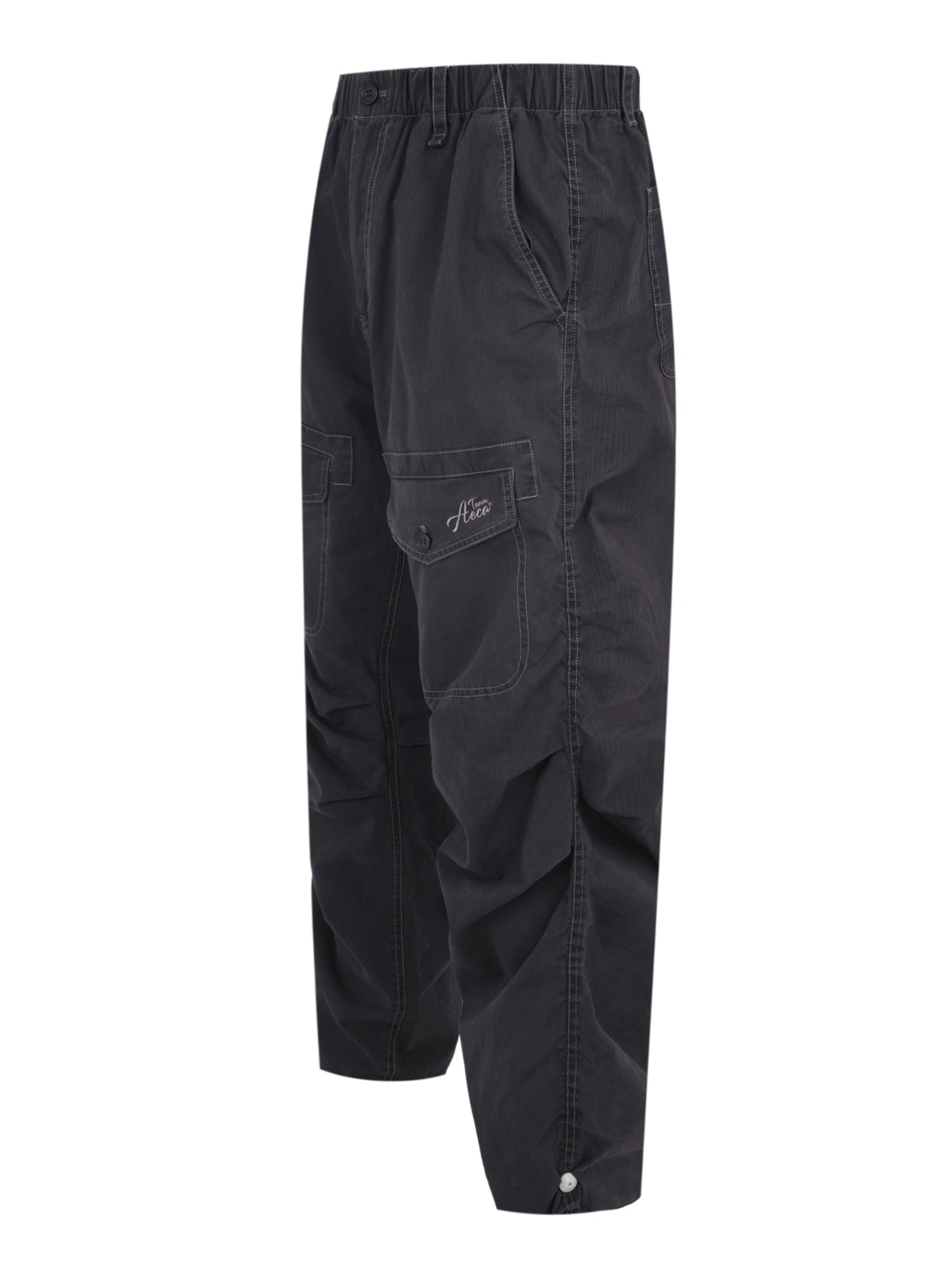 Front pocket stripe washed pants