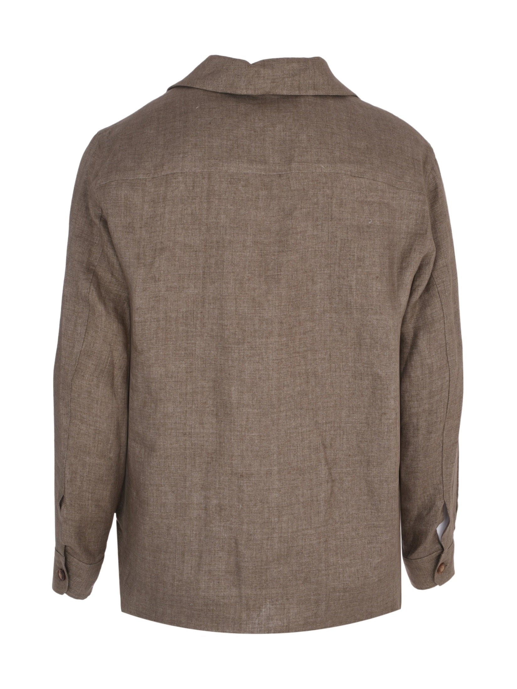 Linen cuban shirt jacket