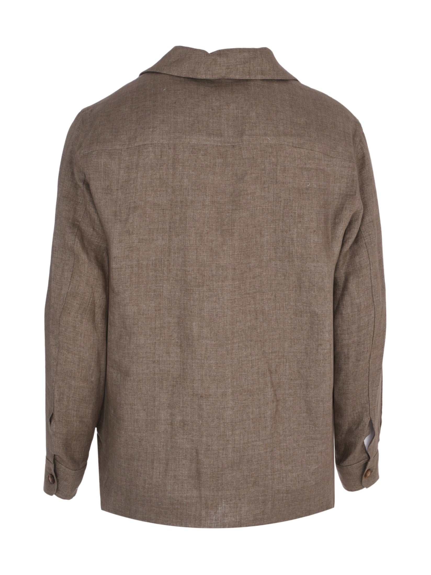 Linen cuban shirt jacket
