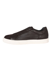 Clay grained-leather sneakers
