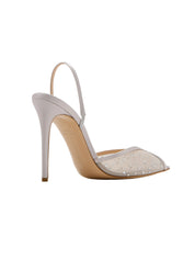 Katy sling mesh glitz 105 silver