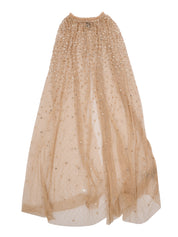 Sequin cascade midaxi open cape