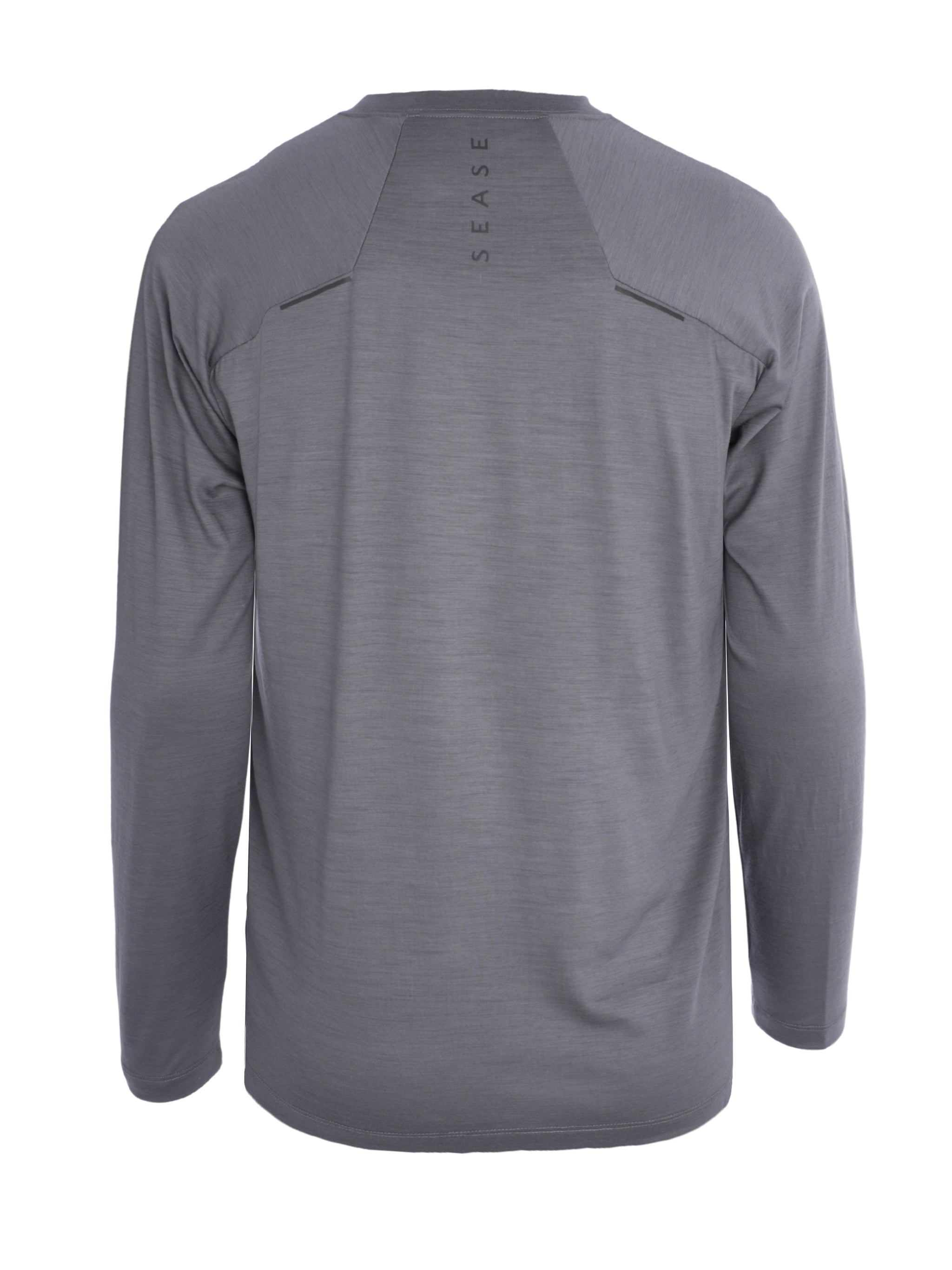 VIRGIN WOOL JERSEY ROUND NECK LONG SLEEVE T-SHIRT