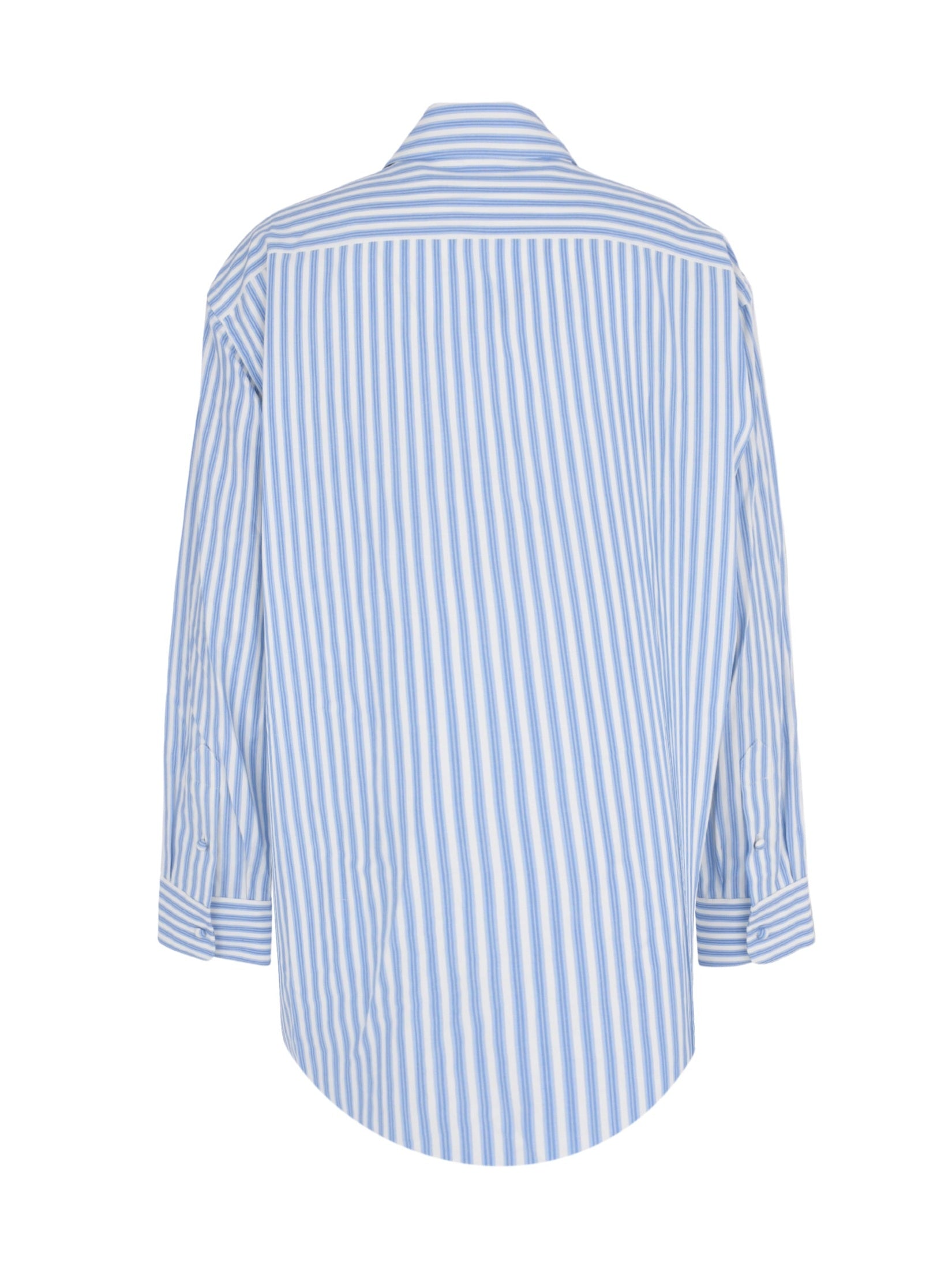 Crystal grommet poplin shirt